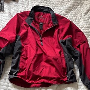 Storm Red and Charcoal Pullover Jacket
